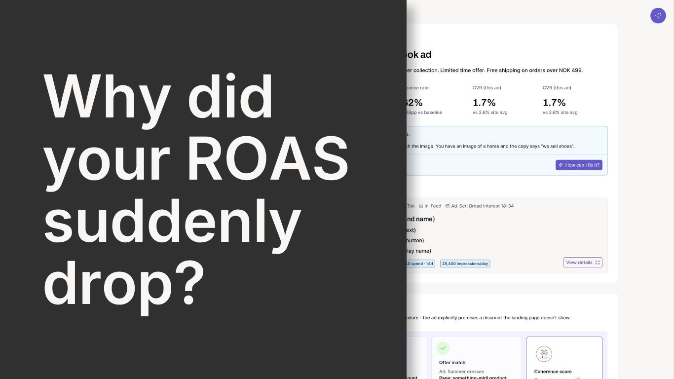 Why Did My ROAS Suddenly Drop?